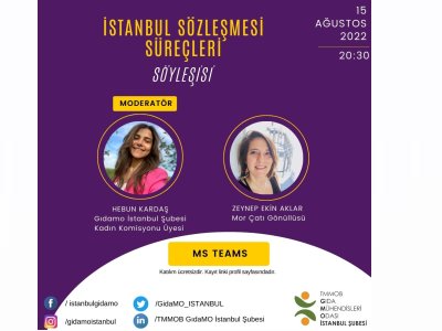İSTANBUL SÖZLEŞMESİ SÜREÇLERİ KONULU SÖYLEŞİ GERÇEKLEŞTİRİLDİ