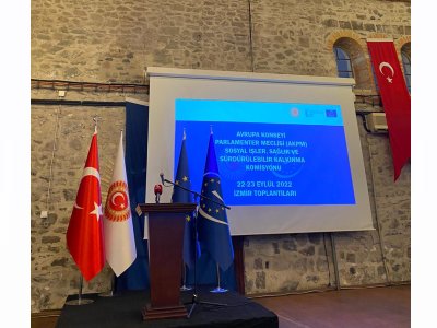 AVRUPA KONSEYİ PARLAMENTER MECLİSİ`NİN "KAPSAYICI ADİL VE SÜRDÜRÜLEBİLİR KALKINMA" BAŞLIKLI AÇILIŞ KONFERANSI VE RESEPSİYONU‘NA KATILDIK