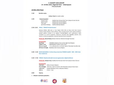 16 EKİM DÜNYA GIDA GÜNÜETKİNLİK DUYURUSU