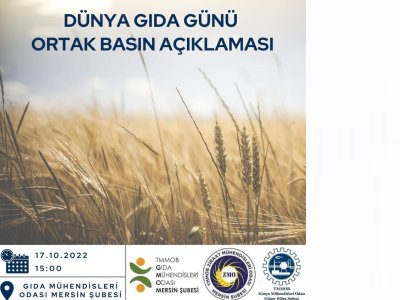 16 EKİM DÜNYA GIDA GÜNÜ BASIN AÇIKLAMASI