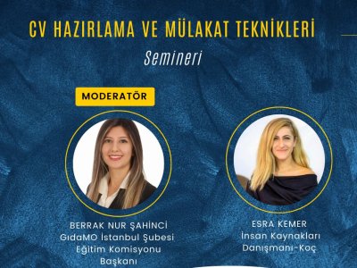 CV HAZIRLAMA VE MÜLAKAT TEKNİKLERİ SEMİNERİMİZİ GERÇEKLEŞTİRDİK	