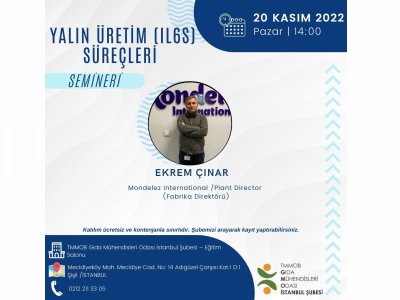 📢 YALIN ÜRETİM IL6S SÜREÇLERİ SEMİNER DUYURUSU