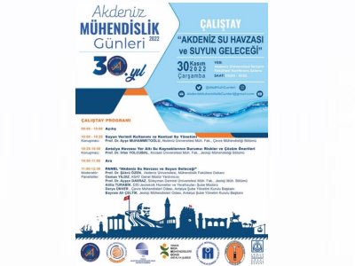 AKDENİZ SU HAVZASI VE SUYUN GELECEĞİ ÇALIŞTAYI