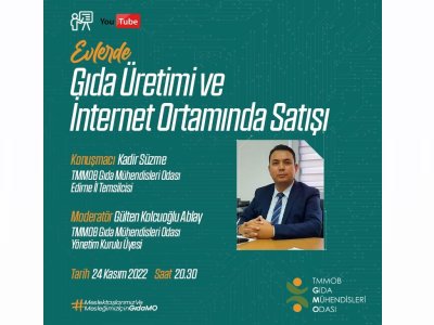 EVLERDE GIDA ÜRETİMİ VE İNTERNET ORTAMINDA SATIŞI SÖYLEŞİSİNİ GERÇEKLEŞTİRDİK