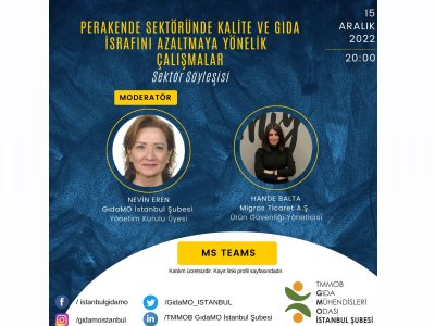 📢 ONLİNEPERAKENDE SEKTÖRÜNDE KALİTE VE GIDA İSRAFINI AZALTMAYA YÖNELİK YAPILAN ÇALIŞMALAR NELERDİR SÖYLEŞİ DUYURUSU