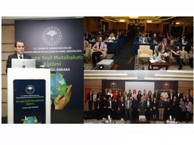 TARIM ORMAN BAKANLIĞI BÜNYESİNDE ODAMIZINDA KATILDIĞI AVRUPA YEŞİL MUTABAKATI EĞİTİMİNE KATILDIK