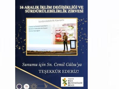 YILDIZ TEKNİK ÜNİVERSİTESİİKLİM DEĞİŞİKLİĞİ VE SÜRDÜRÜLEBİLİRLİK ZİRVESİNE YÖNETİM KURULU BAŞKANIMIZ CEMİL GÜLSU KONUŞMACI OLARAK KATILIM SAĞLADI