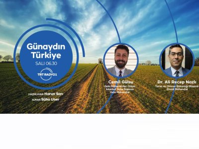 YÖNETİM KURULU BAŞKANIMIZ CEMİL GÜLSUTRT RADYO 1GÜNAYDIN TÜRKİYE PROGRAMI KONUĞU OLARAK GIDA GÜVENLİĞİ HAKKINDA BİLGİLENDİRMEDE BULUNDU