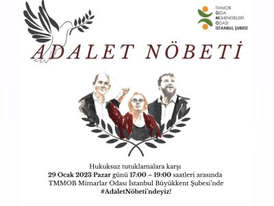 HUKUKSUZ GEZİ TUTUKLAMALARINA KARŞI ADALET NÖBETİMİZ DEVAM EDİYOR