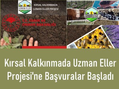 📢 KIRSAL KALKINMADA UZMAN ELLER PROJELERİ İÇİN BAŞVURULAR BAŞLADI