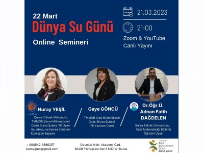 22 MART DÜNYA SU GÜNÜONLİNE SEMİNERİ