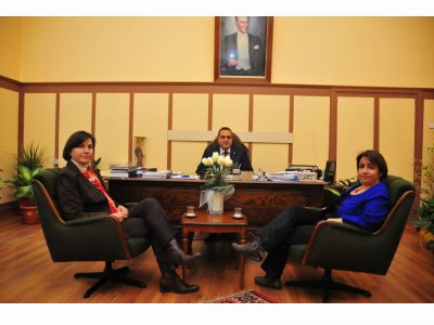 EGE ÜNİVERSİTESİ REKTÖR VE REKTÖR YARDIMCISINI ZİYARET ETTİK