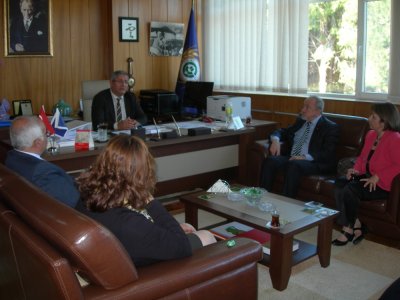 ÇUKUROVA ÜNİVERSİTESİ REKTÖRÜ VE ZİRAAT FAKÜLTESİ DEKANINI ZİYARET ETTİK