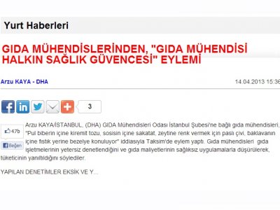 14 NİSAN 2013 PAZAR GÜNÜ MESLEĞİMİZ İÇİN TAKSİMDEYDİK