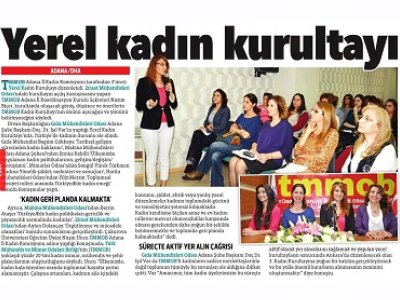 14 NİSAN 2013 TMMOB KADIN KURULTAYIADANA ÇALIŞTAYI
