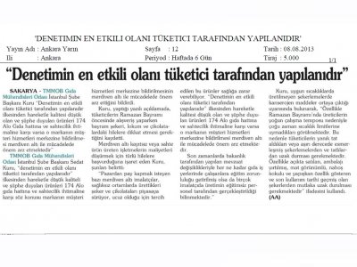 BAYRAMDA DİKKAT EDİLMESİ GEREKENLERANKARA YARIN