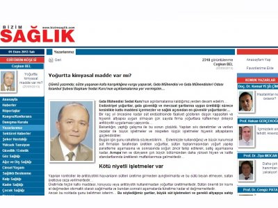 BİZİM SAĞLIKYOĞURTTA KİMYASAL MADDE VAR MI