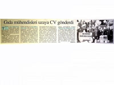 ANKARA BAŞKENT GAZETESİGIDA MÜHENDİSLERİ UZAYA CV GÖNDERDİ
