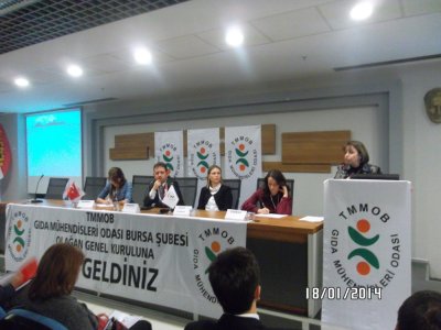 TMMOB GIDA MÜHENDİSLERİ ODASI BURSA ŞUBE 4 OLAĞAN GENEL KURULU`NU GERÇEKLEŞTİRDİ