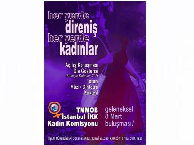İKK KADIN KOMİSYONU 8 MART ETKİNLİĞİ DUYURUSU