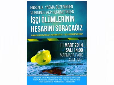 TMMOB İSTANBUL İKK`DAN BEYLİKDÜZÜ MARMARA PARK AVM ÖNÜNDE BASIN AÇIKLAMASINA ÇAĞRI