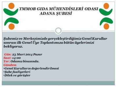 GENEL ÜYE TOPLANTISI