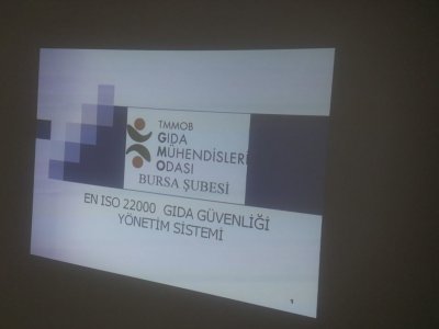 ISO 22000:2005 GIDA GÜVENLİĞİ YÖNETİM SİSTEMİ TEMEL EĞİTİMİ GERÇEKLEŞTİRİLDİ