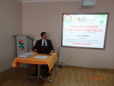 TÜRK GIDA KODEKSİ ETİKETLEME YÖNETMELİĞİ EĞİTİMİ GERÇEKLEŞTİRİLMİŞTİR
