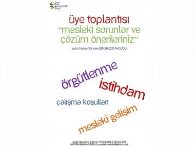 ÜYE TOPLANTISINA BEKLİYORUZ