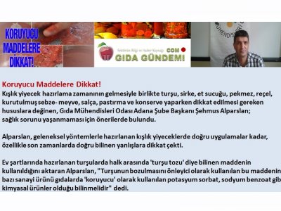 KIŞLIK GIDA HAZIRLARKEN SAĞLIĞINIZDAN OLMAYIN