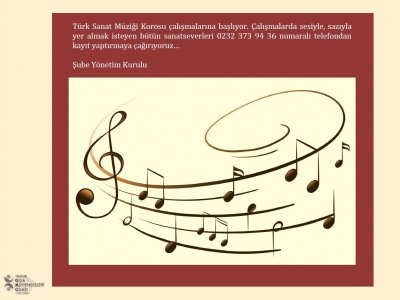 TÜRK SANAT MÜZİĞİ KOROSU ÇALIŞMALARINA BAŞLIYOR