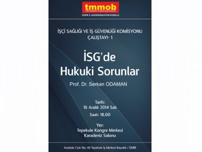 İŞ SAĞLIĞI VE İŞ GÜVENLİĞİ KOMİSYONU ÇALIŞTAYI1