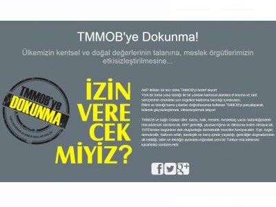 TMMOB KAMPANYA SİTESİ AÇILDI