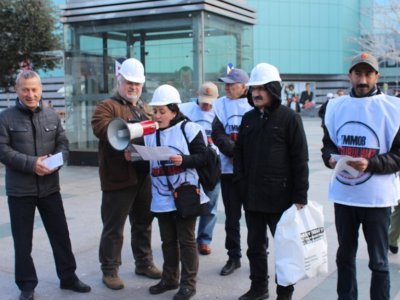 TORBA YASA VE TMMOB KANUN TASARISI TASLAĞI HAKKINDA BİLDİRİ DAĞITIMINA KATILDIK