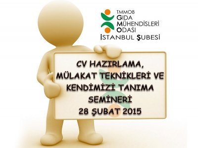 CV HAZIRLAMA MÜLAKAT TEKNİKLERİ VE DİSC KİŞİLİK ENVANTERİ TANITIMI SEMİNERİ DUYURUSU