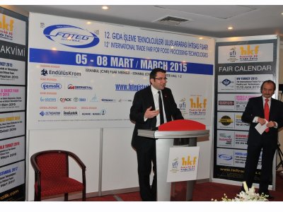 YÖNETİM KURULU BAŞKANIMIZ SAYIN SEDAT KURU FOTEG İSTANBUL12 GIDA İŞLEME TEKNOLOJİLERİ ULUSLARARASI İHTİSAS FUARI AÇILIŞINA KATILDI
