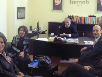 TMMOB BAŞKANI MEHMET SOĞANCI ZİYARET EDİLDİ