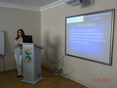 ISO 9001:2008 KALİTE YÖNETİM SİSTEMİ TEMEL EĞİTİMİ 
GERÇEKLEŞTİRİLMİŞTİR
