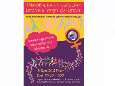 İSTANBUL İKK KADIN KOMİSYONUTMMOB 4 KADIN KURULTAYI İSTANBUL YEREL ÇALIŞTAY DUYURUSU