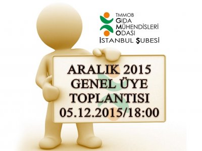 ARALIK 2015 GENEL ÜYE TOPLANTI DUYURUSU