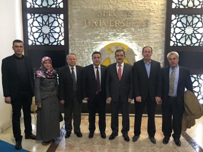 SELÇUK ÜNİVERSİTESİ REKTÖRÜ PROFDRMUSTAFA ŞAHİN BEY ZİYARET EDİLDİ