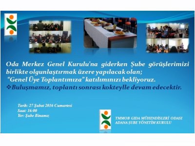 GENEL ÜYE TOPLANTISI