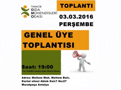 GENEL ÜYE TOPLANTISI