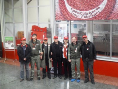 COCA COLA İÇECEK AŞ`DE ÇALIŞAN MESLEKTAŞLARIMIZI ZİYARET ETTİK