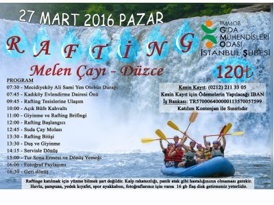 MELEN ÇAYINDA RAFTİNGE BEKLİYORUZ
