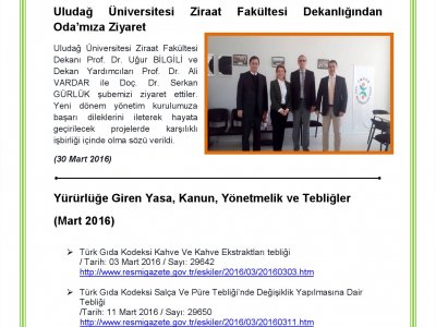 EBÜLTEN MART 2016GIDAMO BURSA ŞUBE