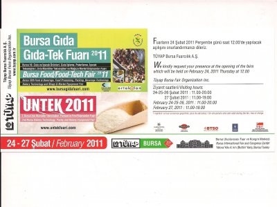 BURSA GIDA GIDATEK FUARI 2011