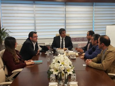 ESENLER BELEDİYE BAŞKANI M TEVFİK GÖKSU ZİYARET EDİLMİŞTİR 