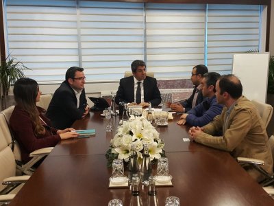 ESENLER BELEDİYE BAŞKANI M TEVFİK GÖKSU ZİYARET EDİLMİŞTİR 