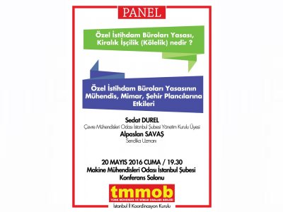 TMMOB İSTANBUL İKKPANEL DUYURUSU